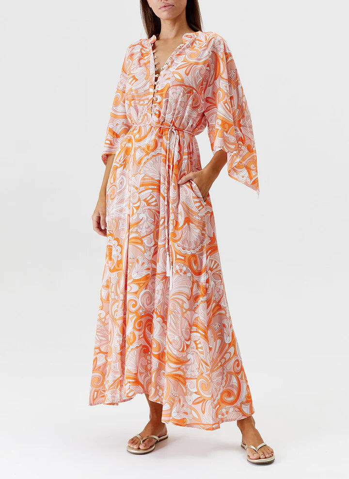 Edith Kaftan Mirage Orange - Kaftan