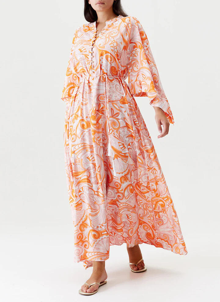 Edith Kaftan Mirage Orange - Kaftan