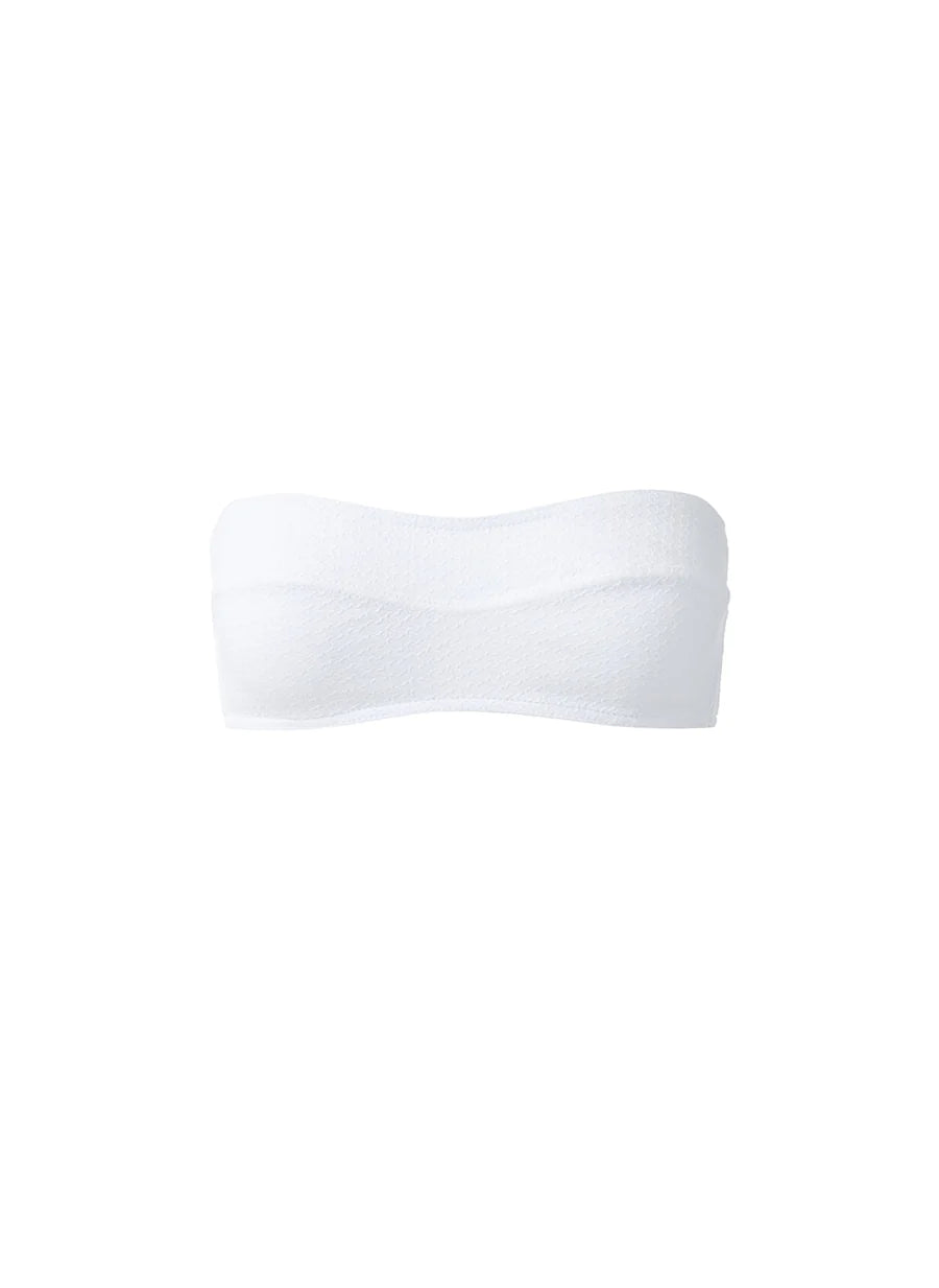 Tenerife Weave Bikini Top White - Bikini Top