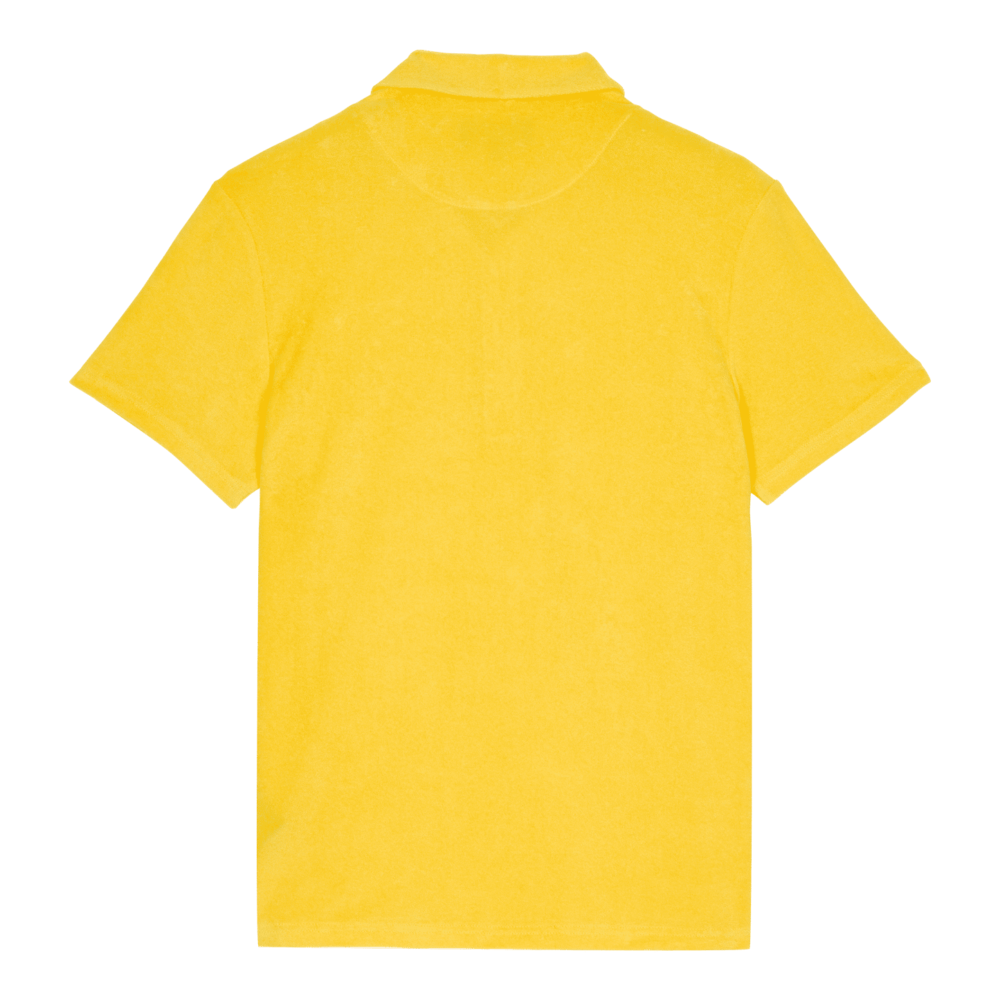 Men Terry Polo Solid Yellow