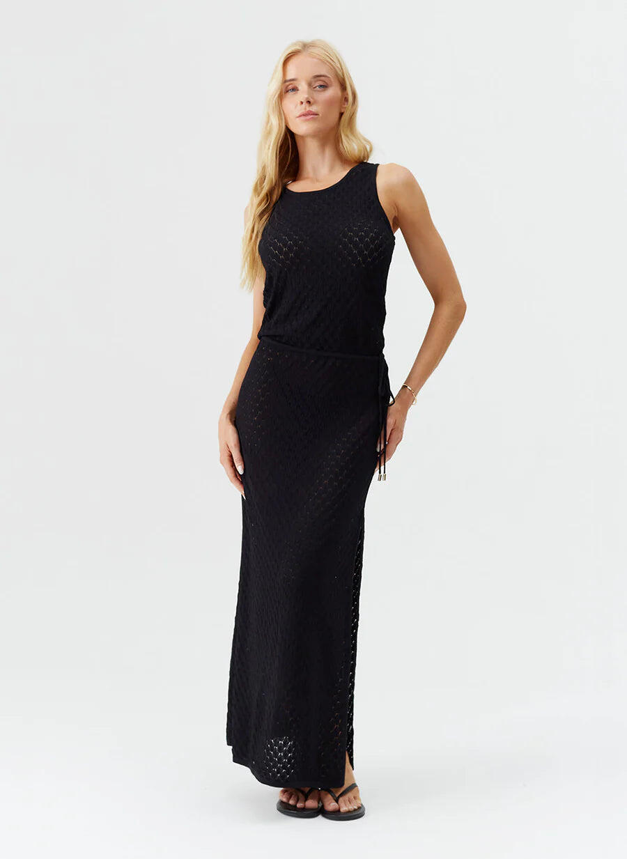 Mia Long Dress Black - Dress