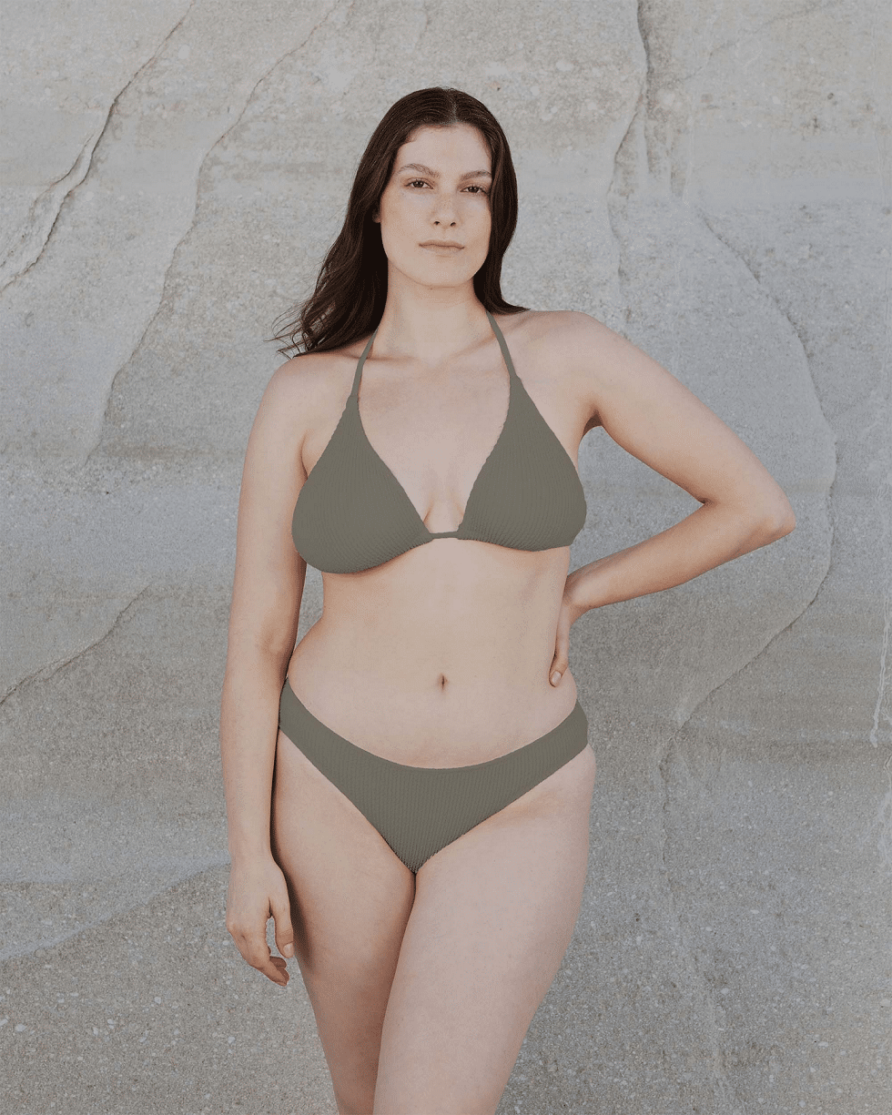 Mia Triangle Bikini Set Hazelnut - ONE SIZE - Bikini