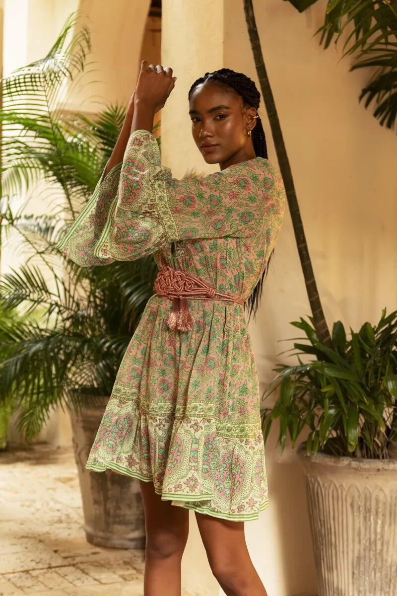 Dress Helena Pink Green