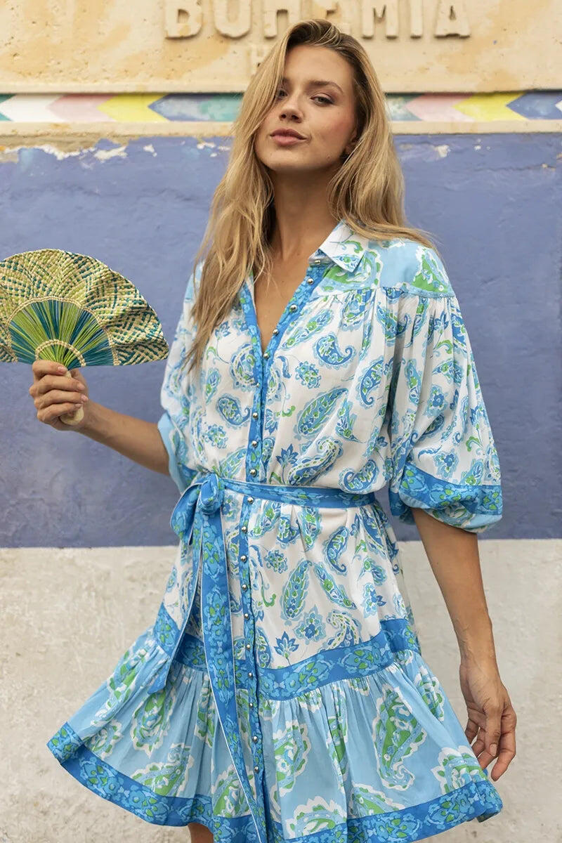 Dress Lara Blue - ONE SIZE - Dress