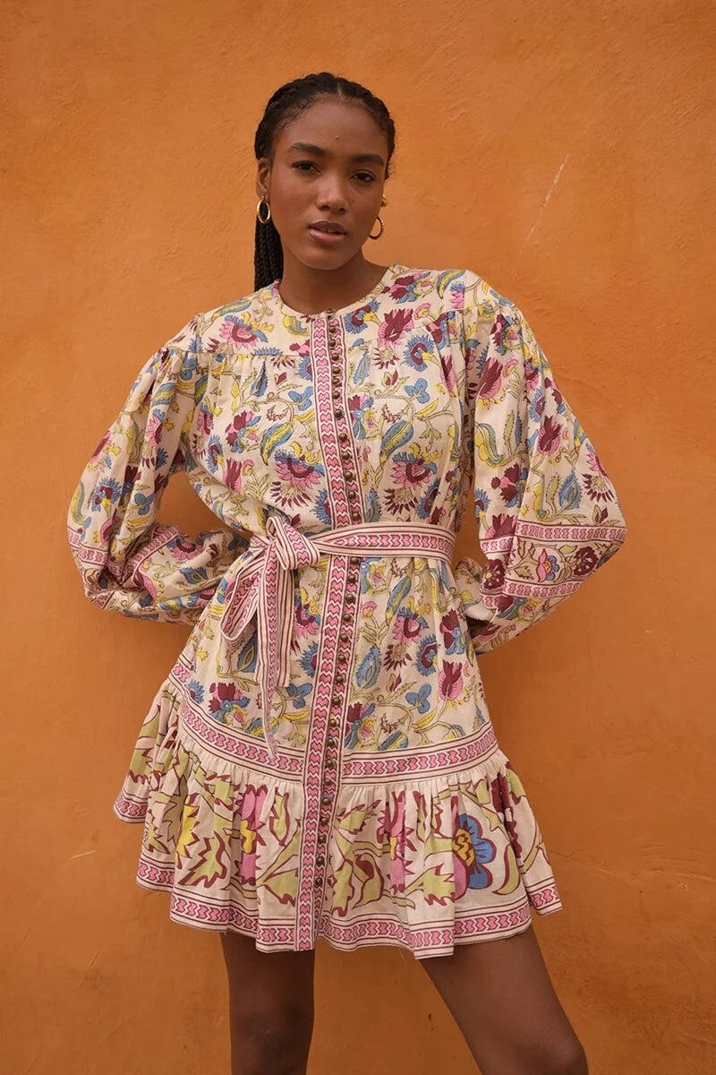 Ottavia Short Dress Multico - ONE SIZE - Dress