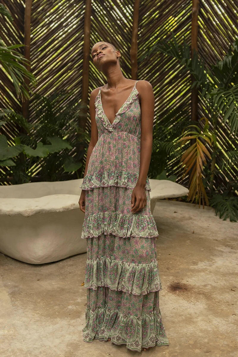 Pamela Long Dress Pink - ONE SIZE - Dress