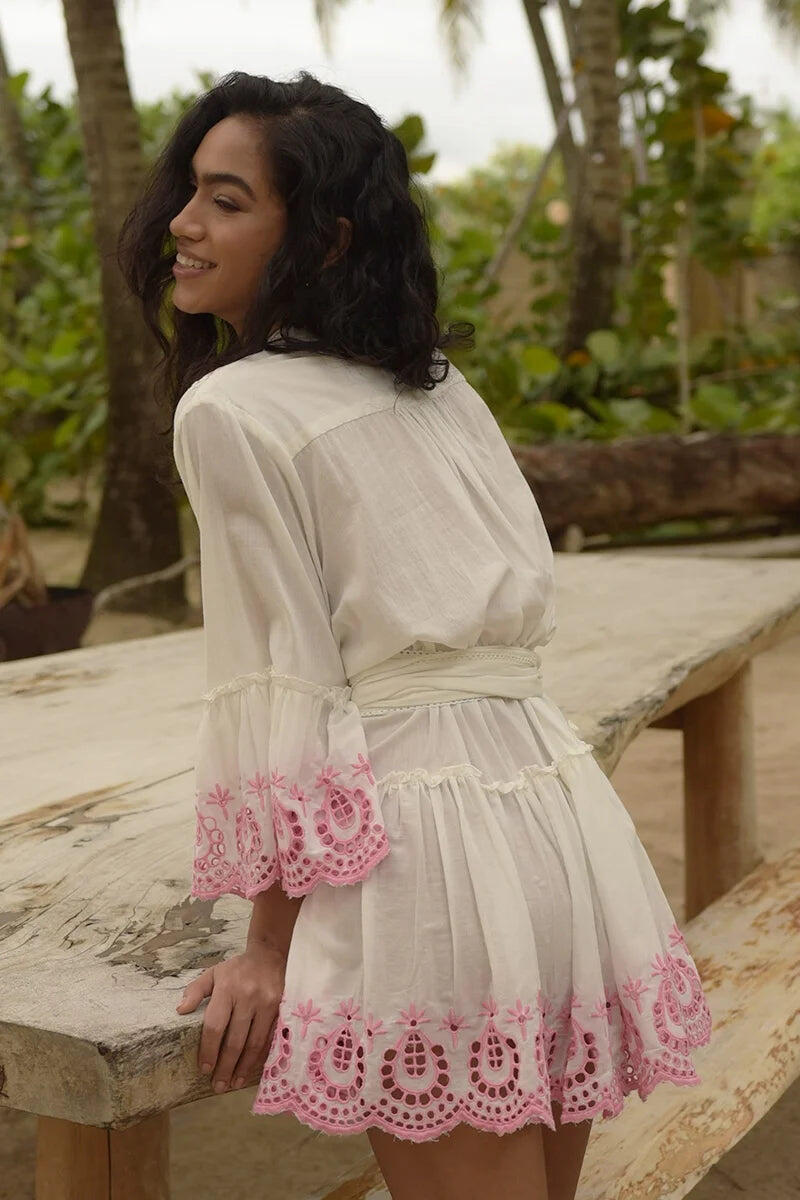 Rebeca Short Dress White - ONE SIZE - Dress