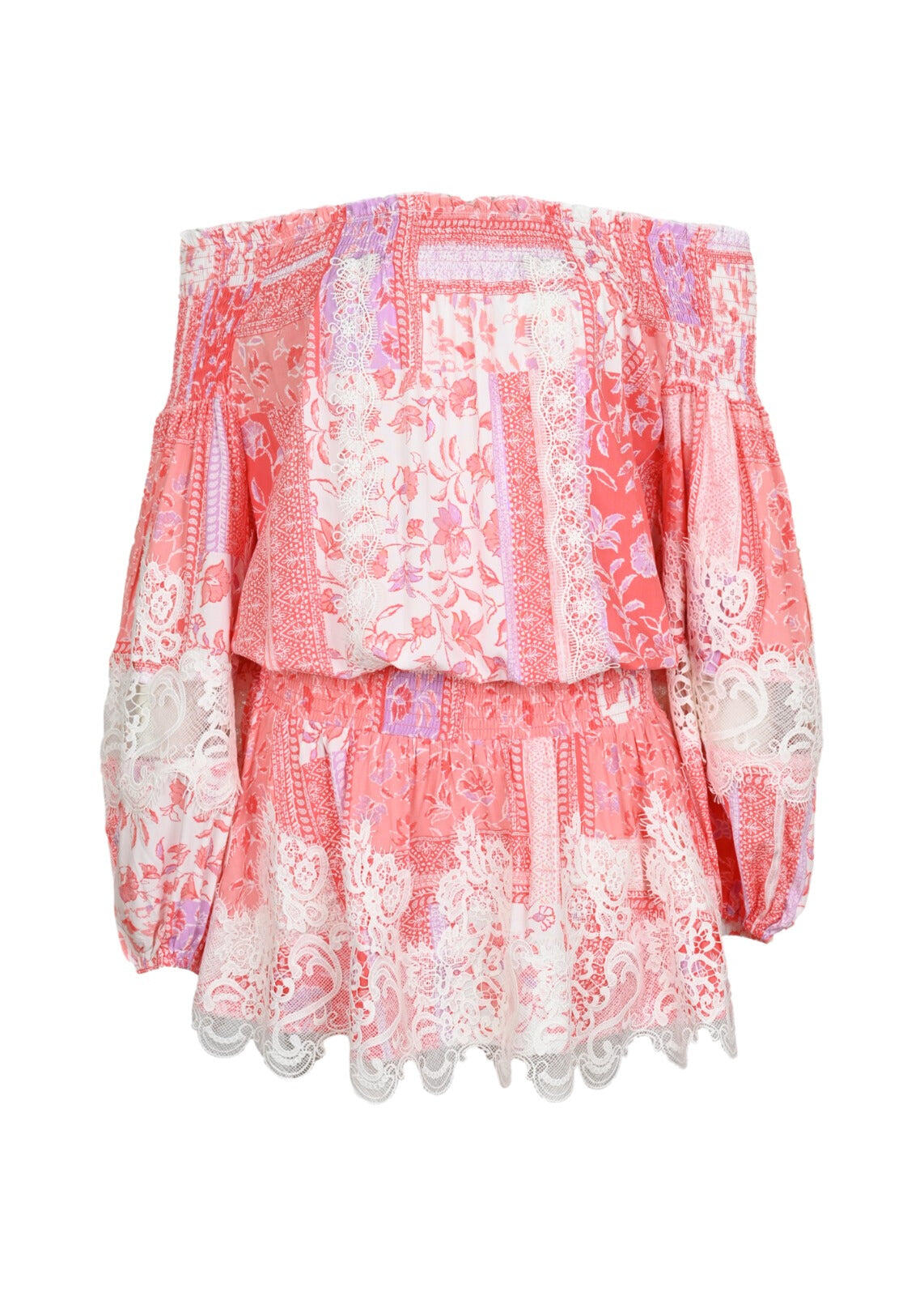 Shania Short Dress Multi Pink - ONE SIZE - Dress