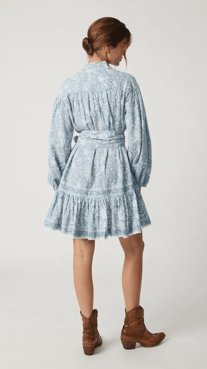 Clemence Short Dress Light Blue - ONE SIZE - Dress