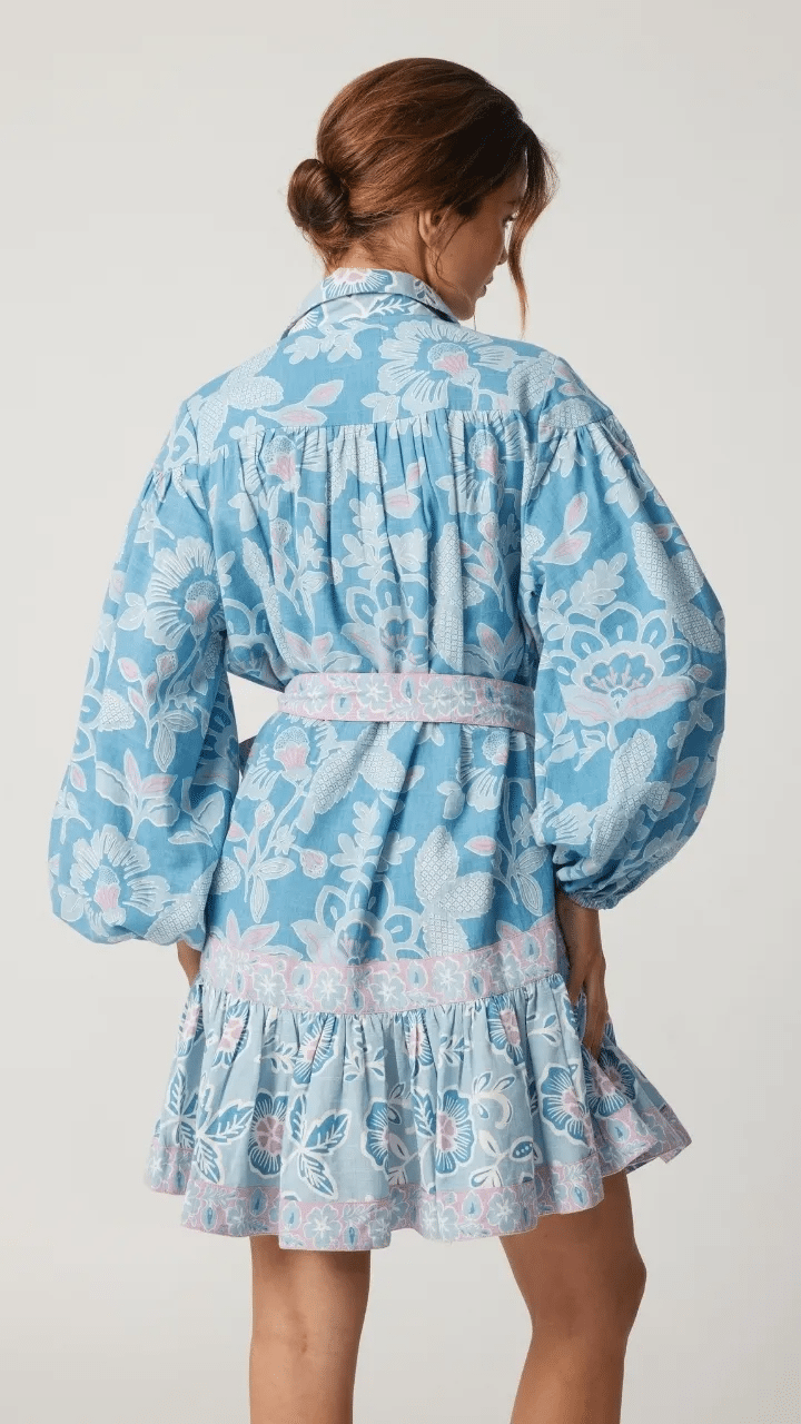 Juliette Short Dress Light Blue - ONE SIZE - Dress