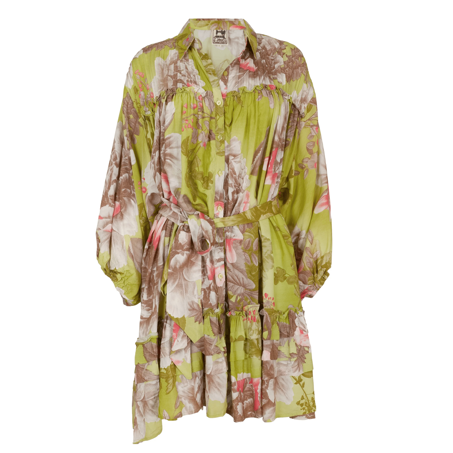 Mistletoe Print Aimee Mini Dress - Dress