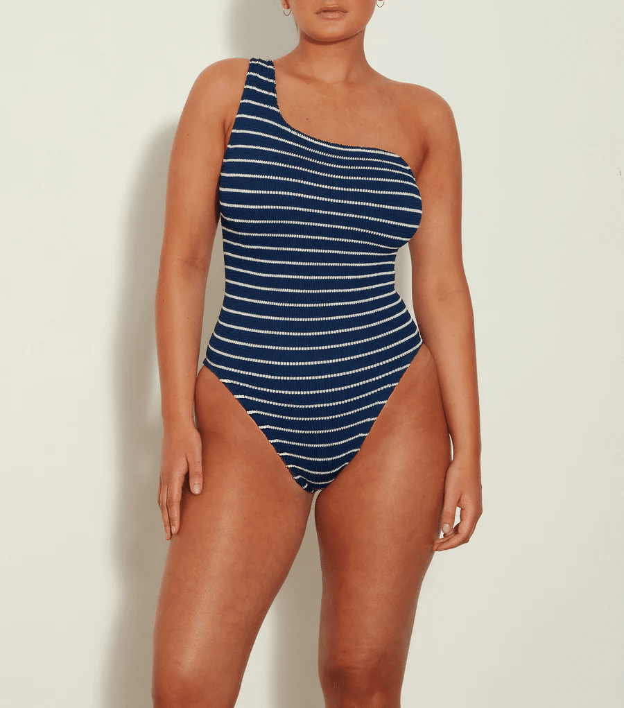 Nancy Swim Stripe Navy/White - ONE SIZE - One Piece