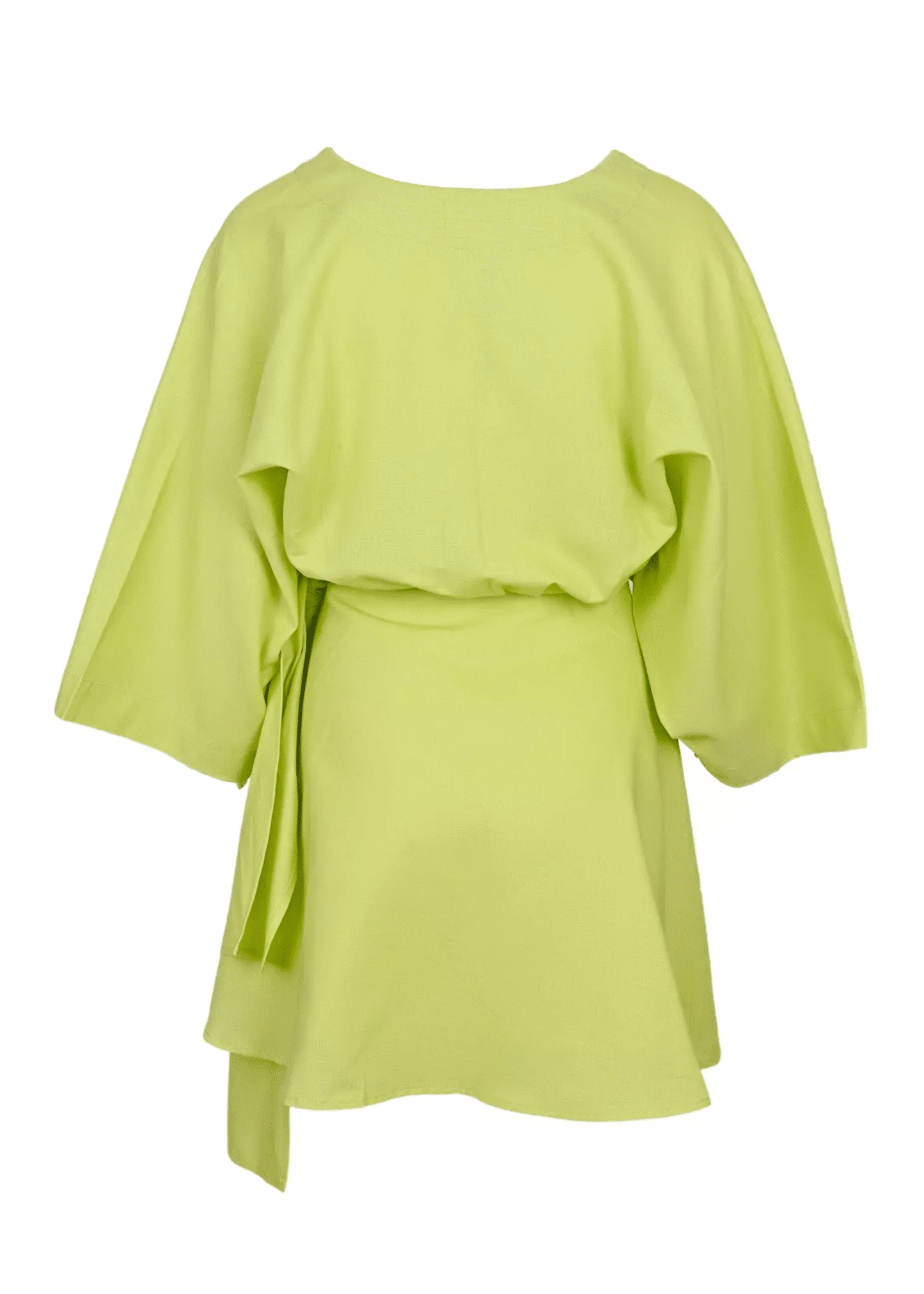Short Dress Linen Lime
