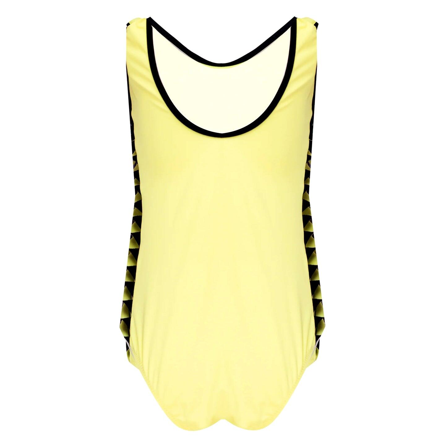 Yellow Swimming Costume for Girls