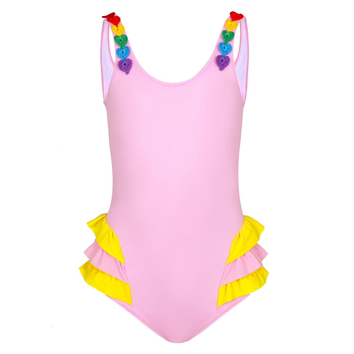 Nessi Byrd Rosa One Piece - Girls One Piece