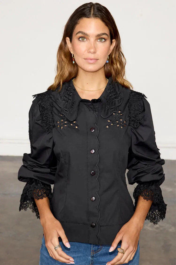 Black Sicily Shirt - Top