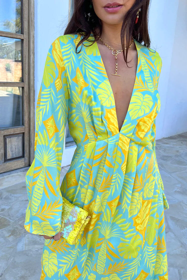 Blue Palm Angie Dress