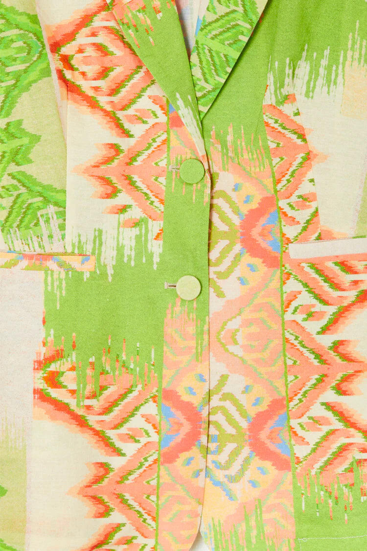 Green Abstract 22 Blazer - Blazer