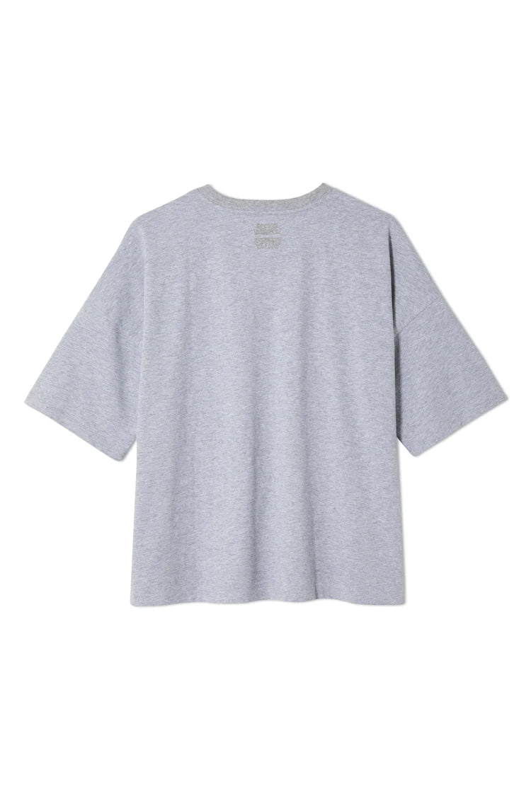 Grey Running Wild T-Shirt With Silver Foil - Top