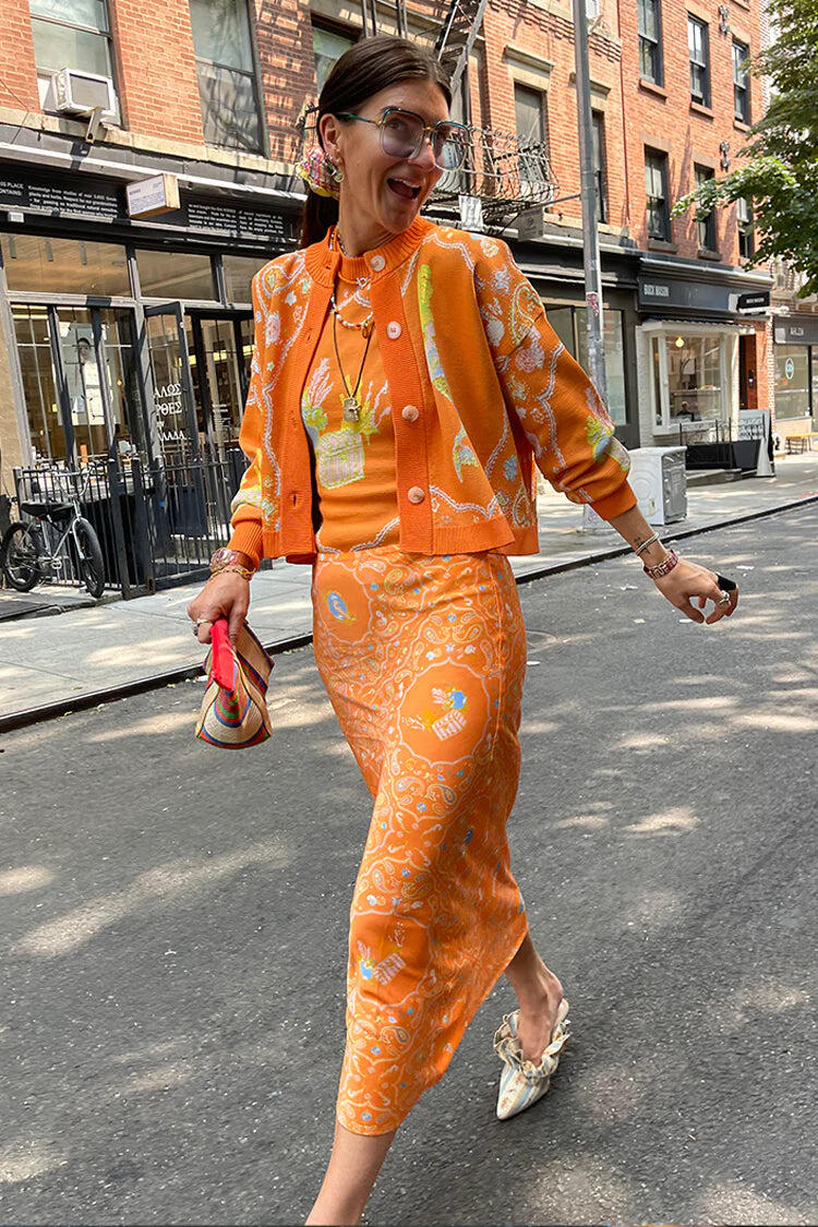 Orange skirt online