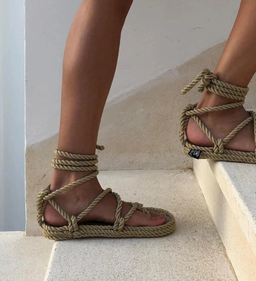 Romano Beige & Sparkling Gold Sandals - Shoes
