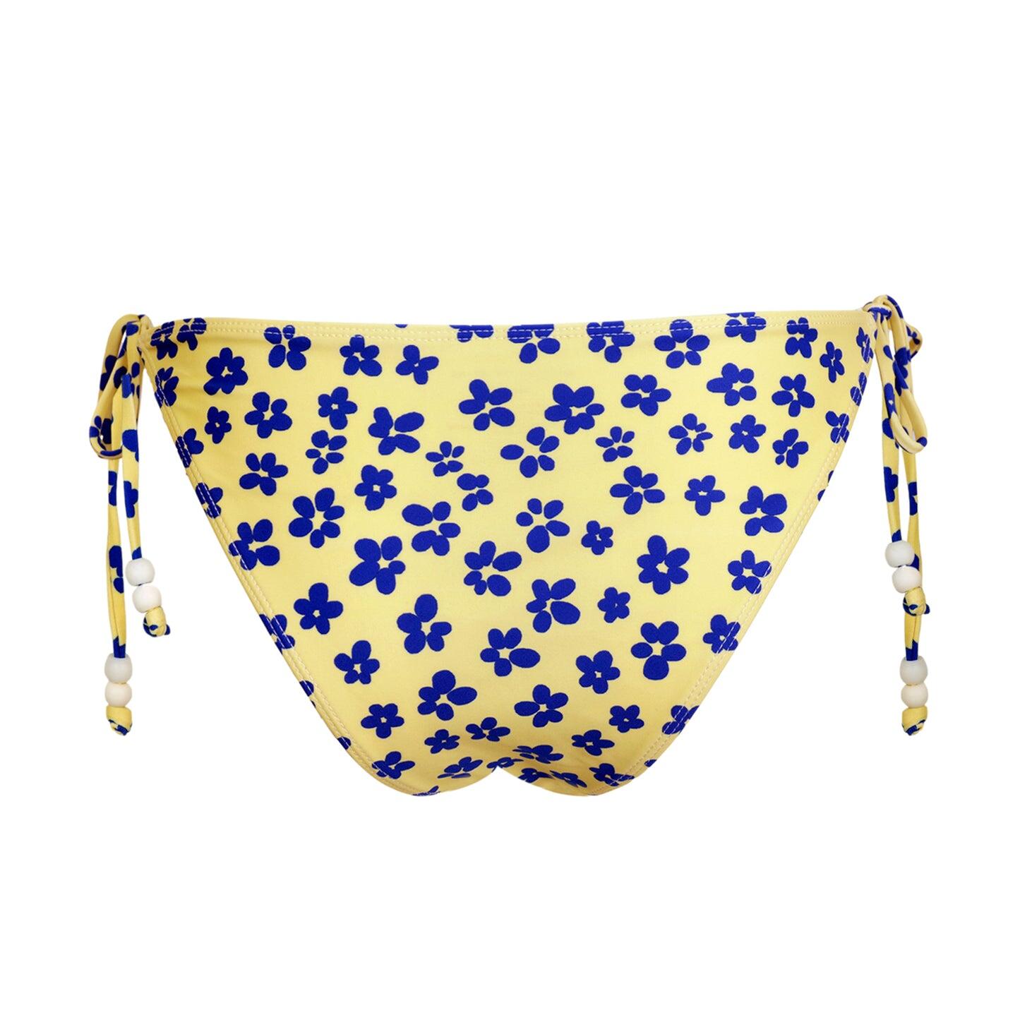 Nomi Bikini Bottoms Floral Blue - Bikini Bottom