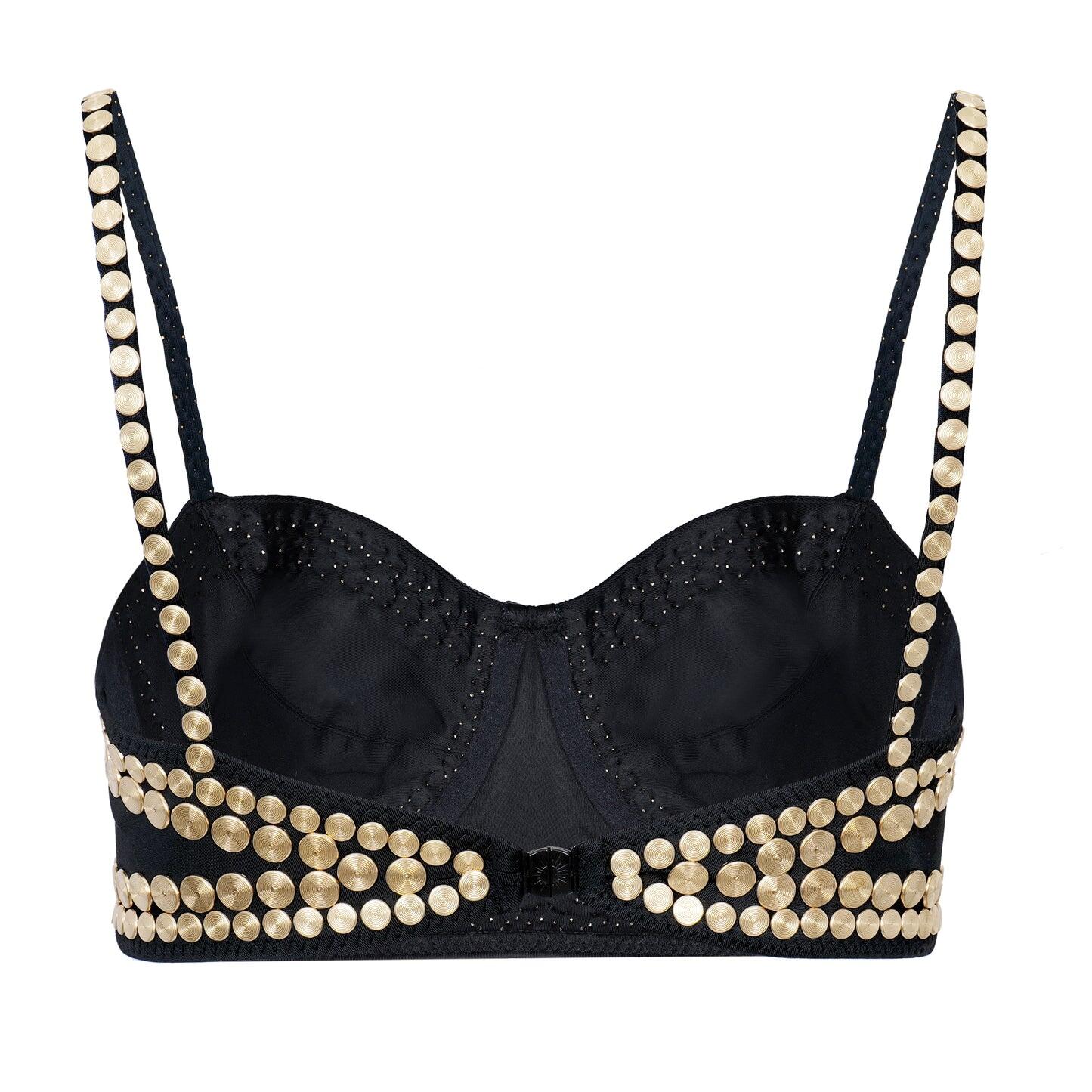 Black Bikini Top with Clasp Back Closure