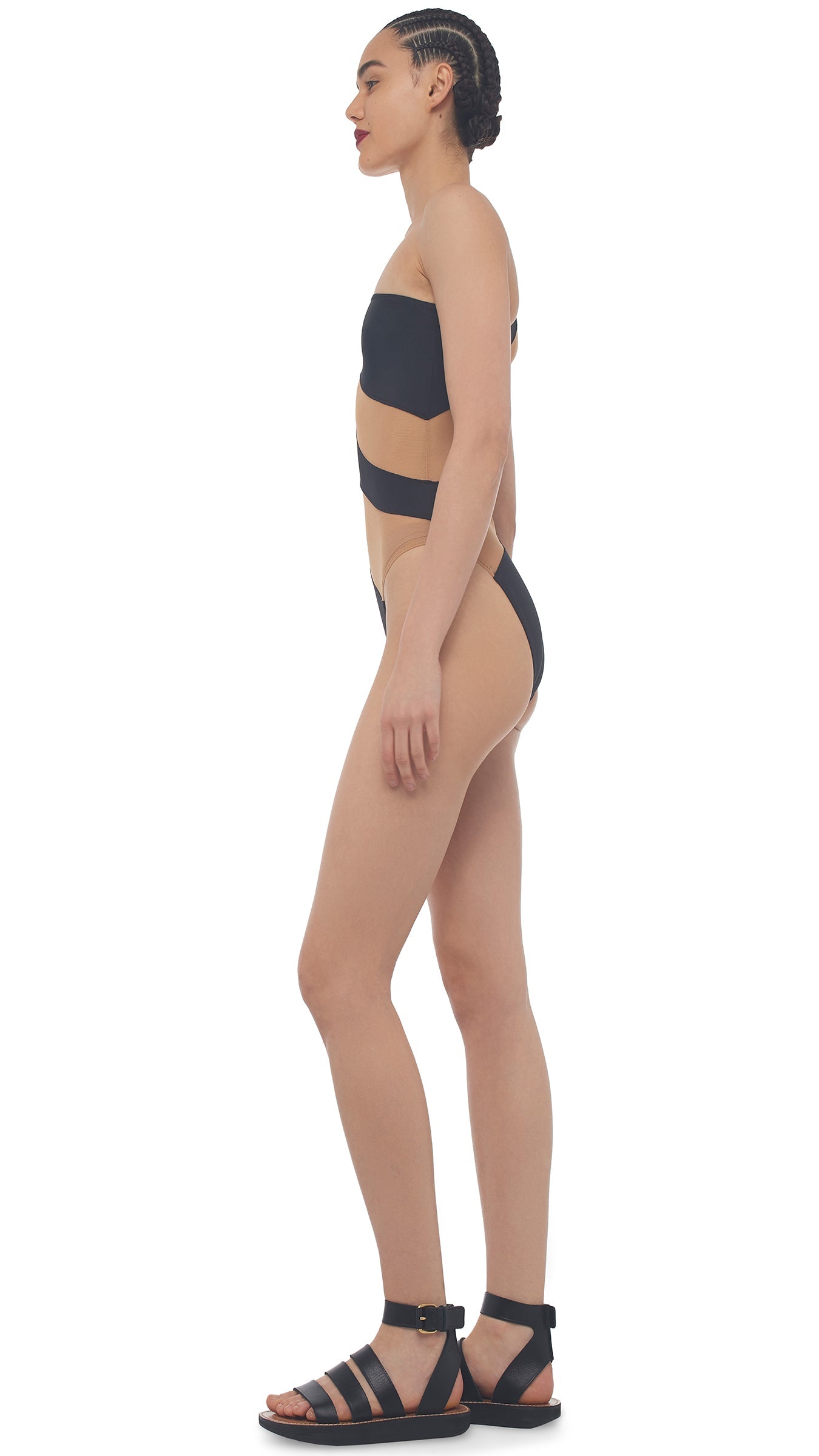 Snake Mesh Mio Black - One Piece