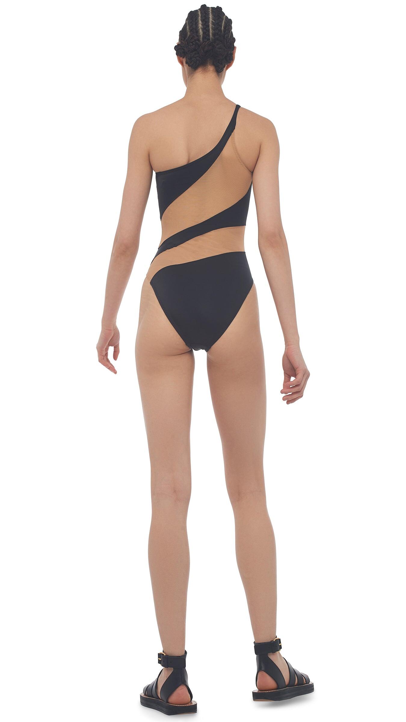 Snake Mesh Mio Black - One Piece