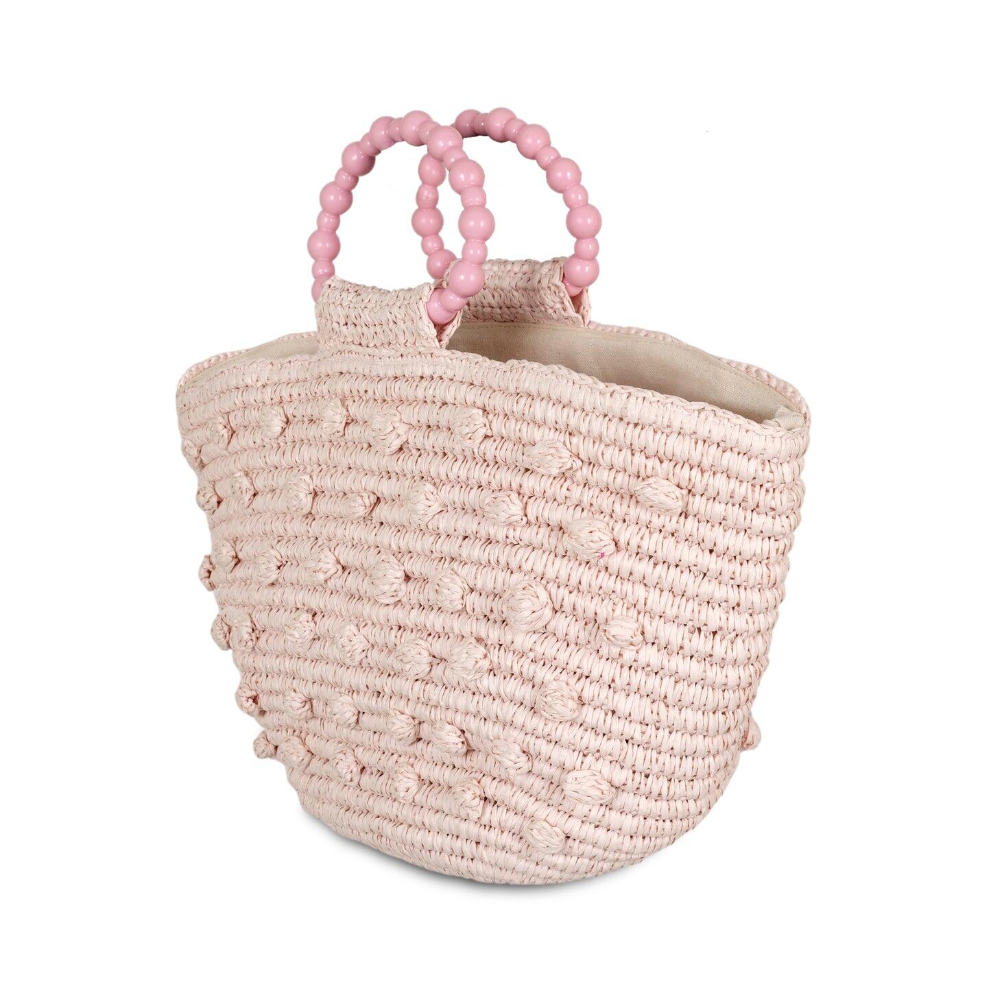 Opal Pom Pom Hand Bag Petal - ONE SIZE - Bag