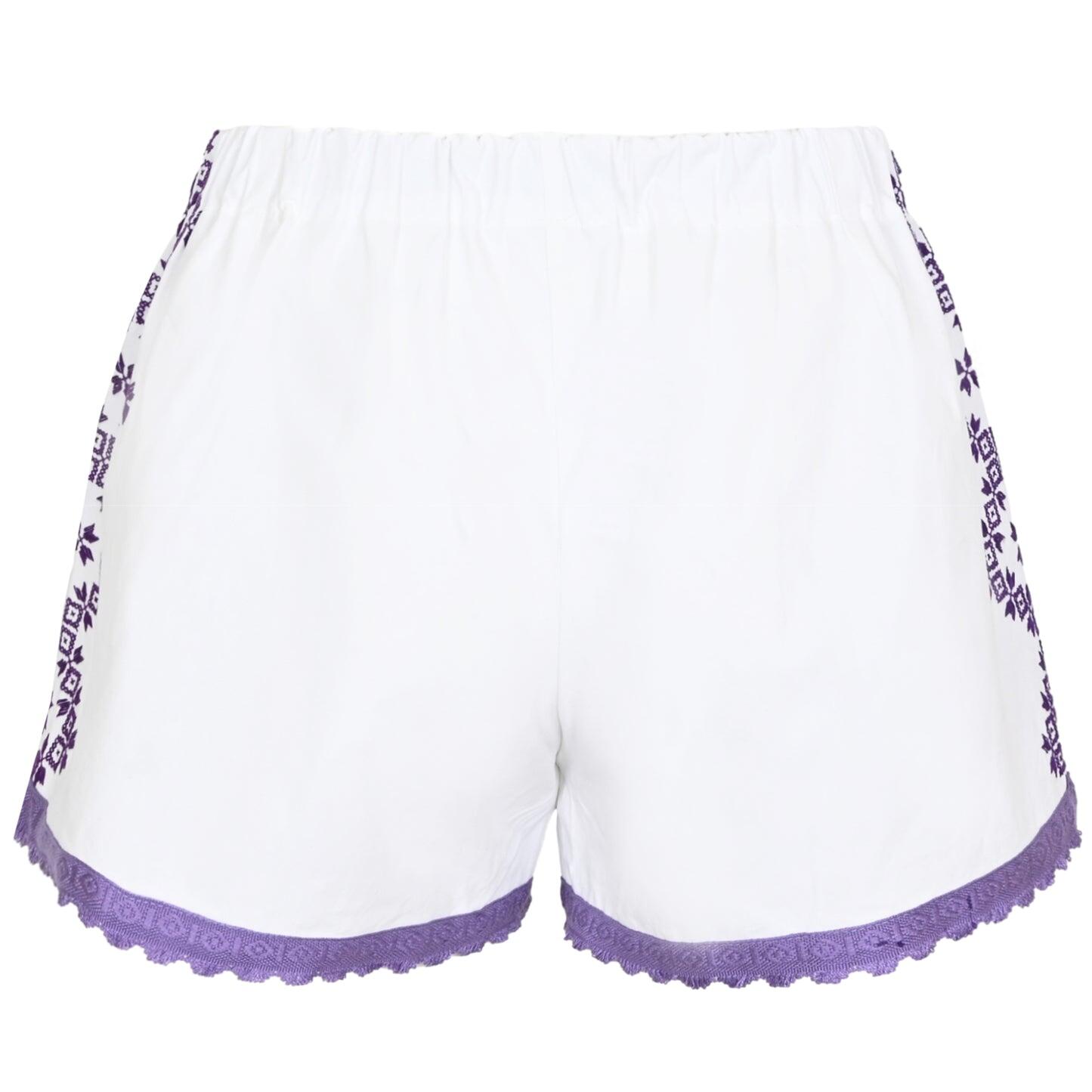Orsina Cotton Shorts Pop Of Purple M - Shorts