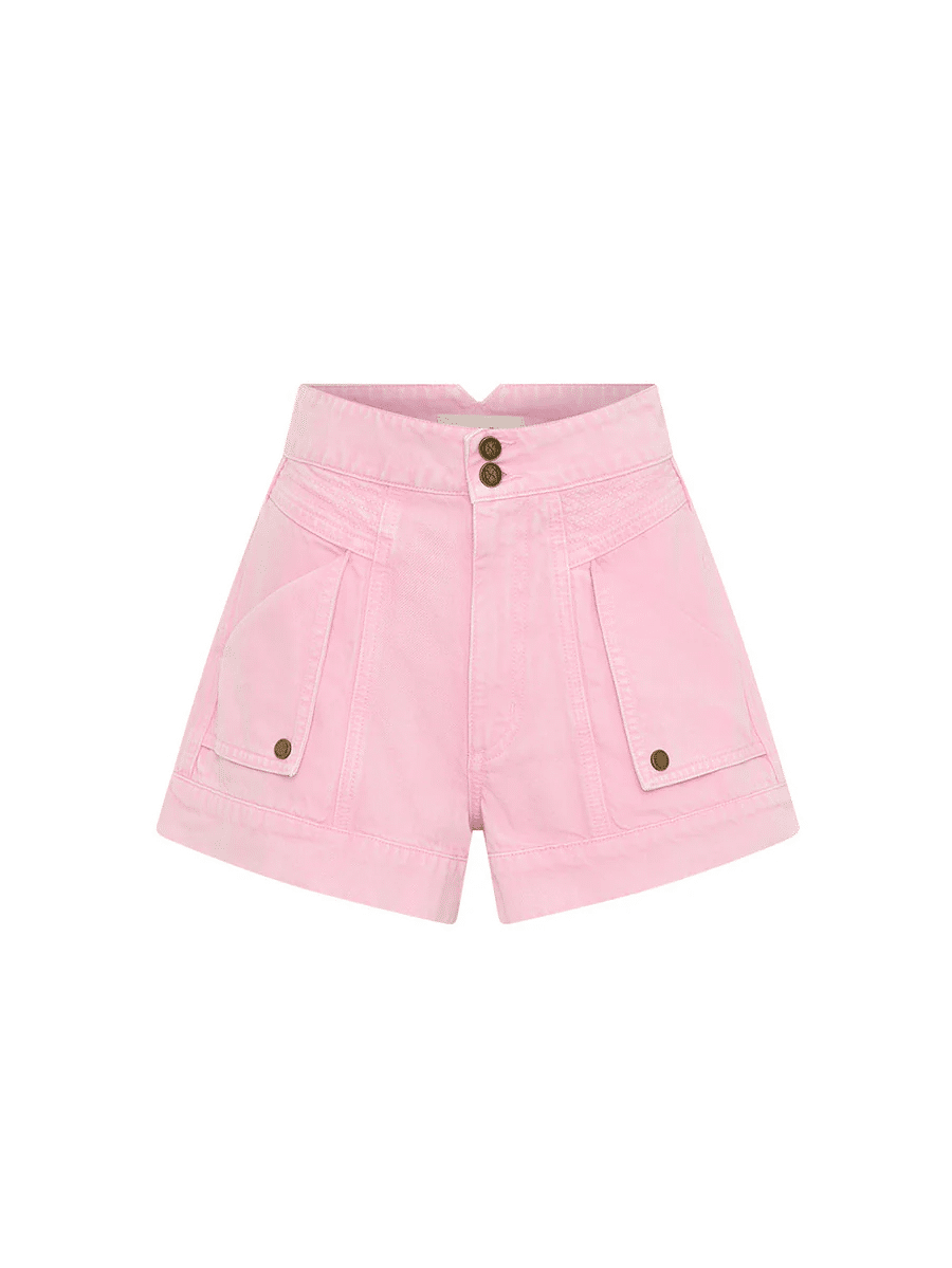 Paloma Denim Short Pink - Shorts