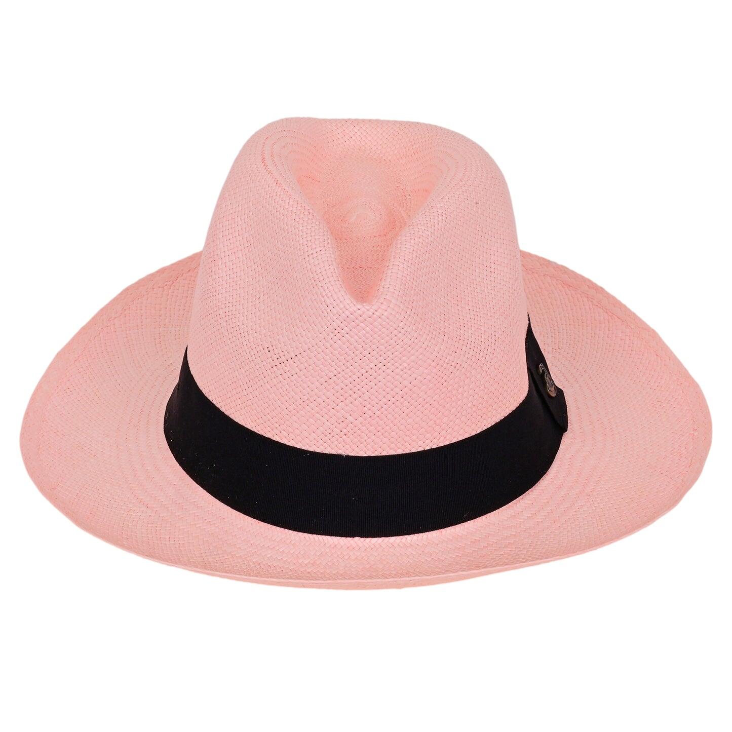 Panama Hat Classic Pink / Black - Hat
