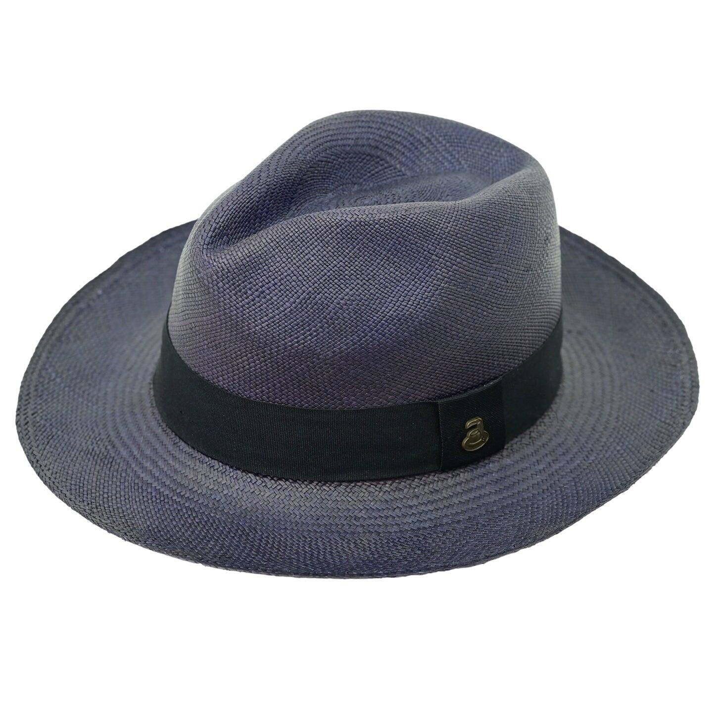 Mens Panama Hat Ecua Andino Panama Hat Navy Blue