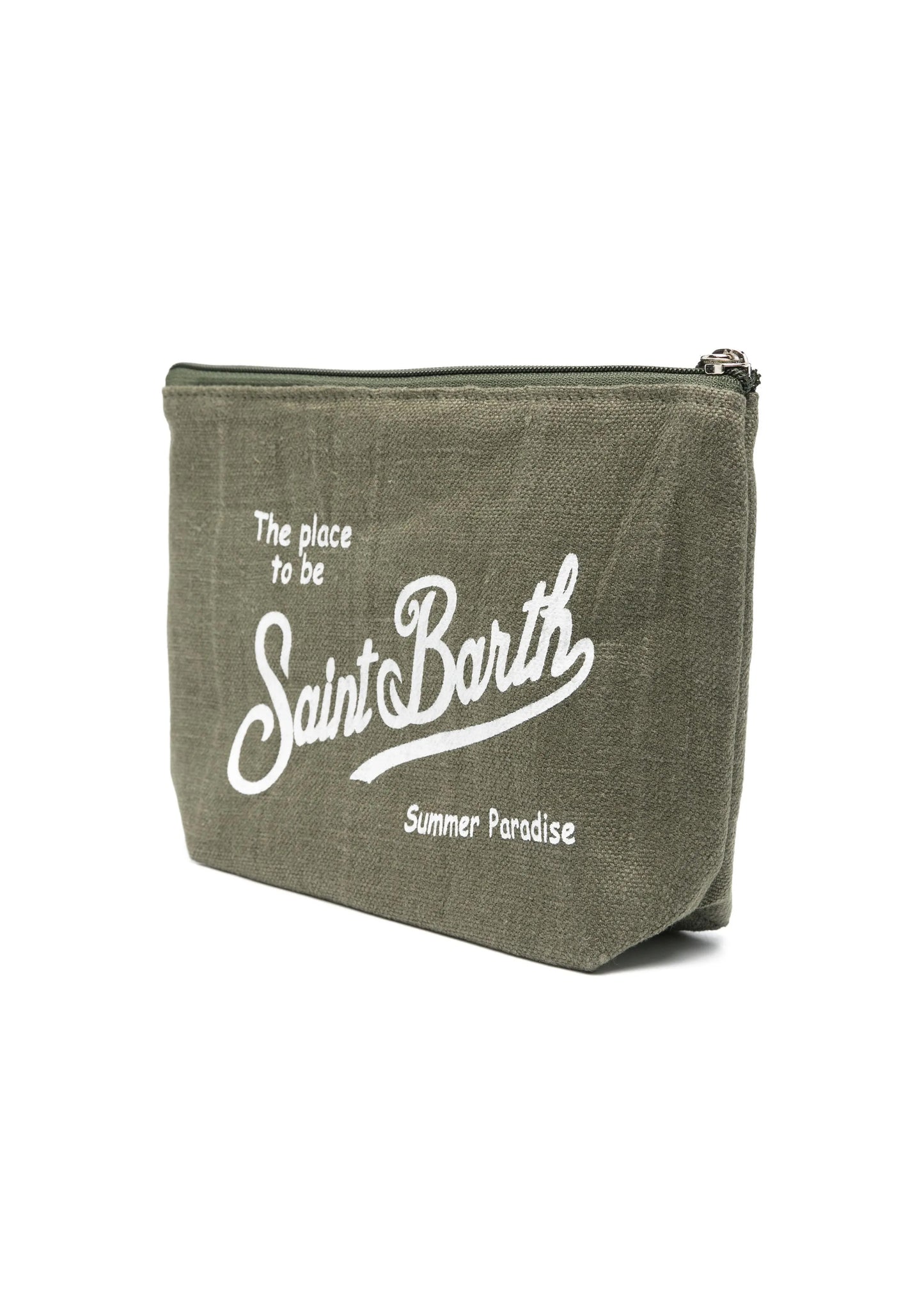 Aline Linen Pouch Military