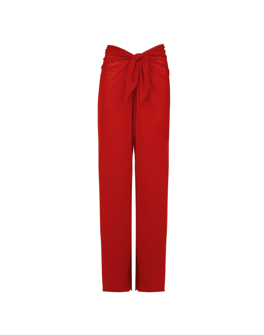 Solid Pareo Pants Ruby - Trousers