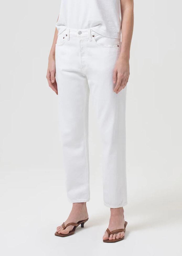 Ladies white cropped jeans new arrivals
