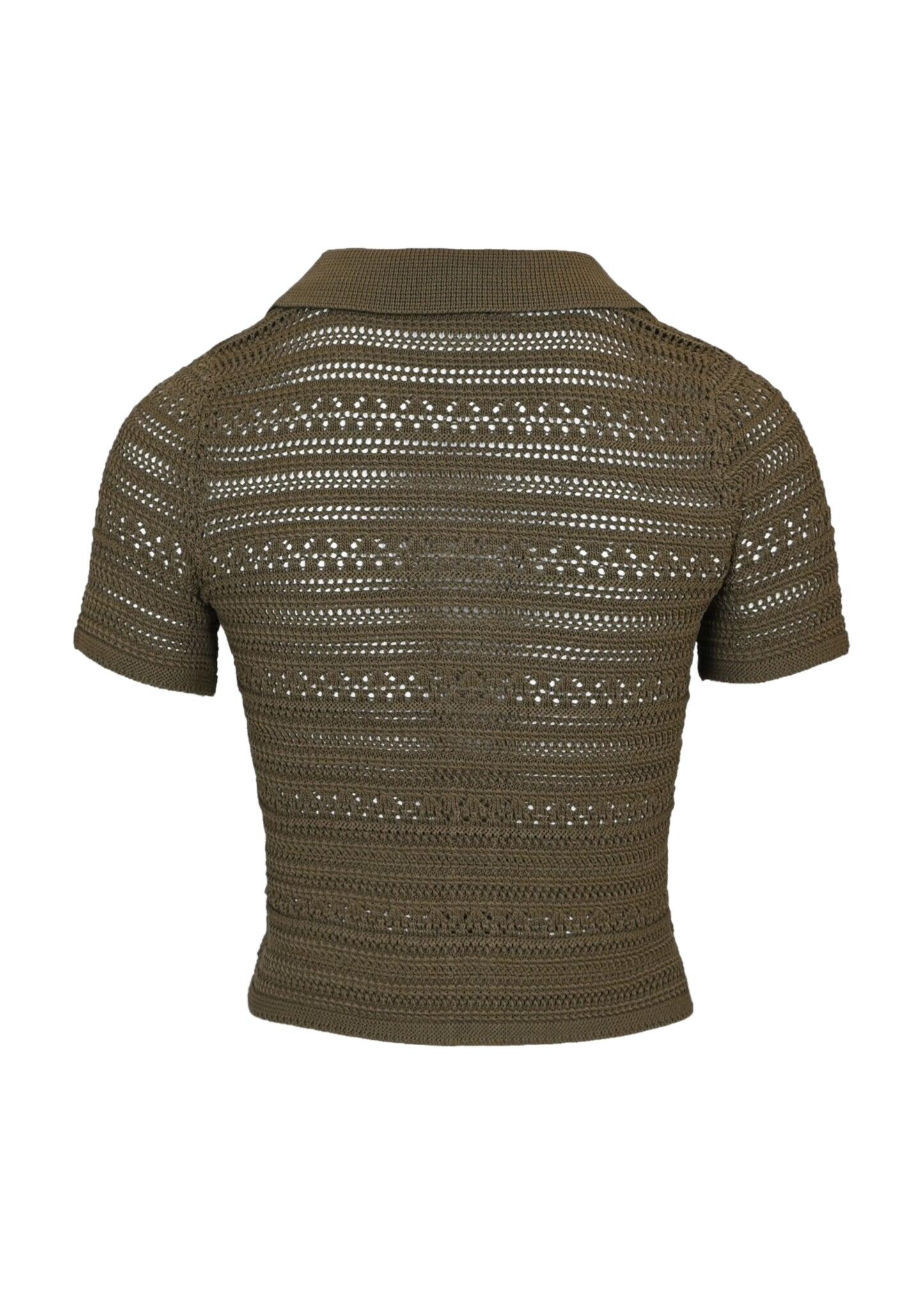 Lee Crochet Top Olive
