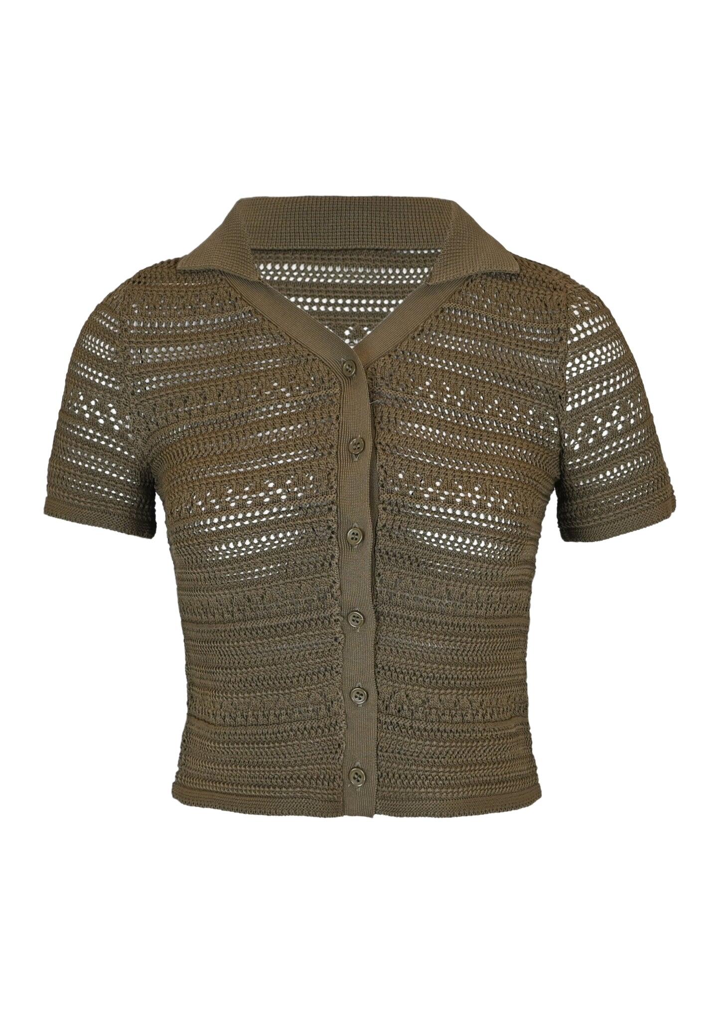 Lee Crochet Top Olive