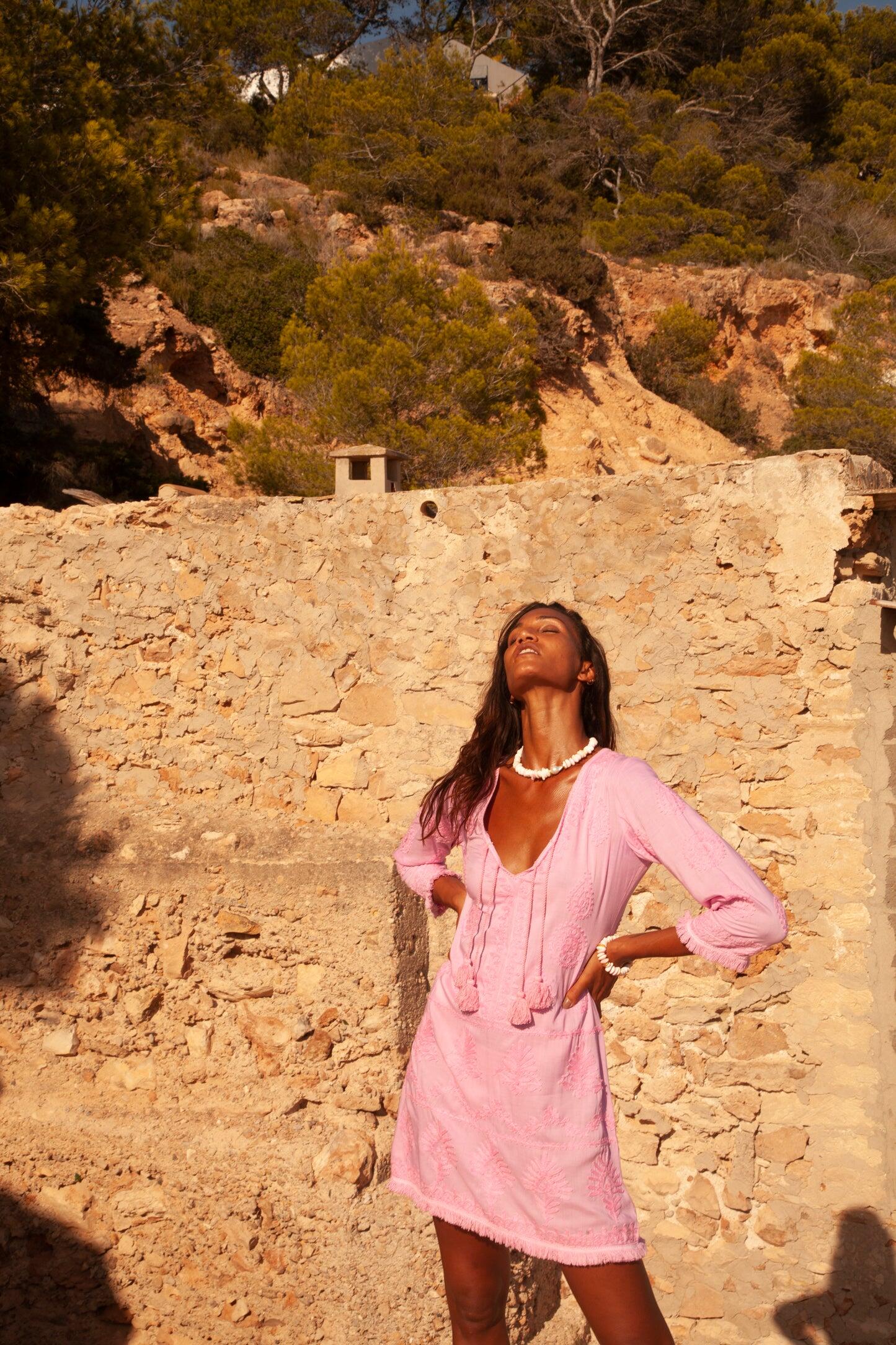 Aggie Pink Neon Pink Dress