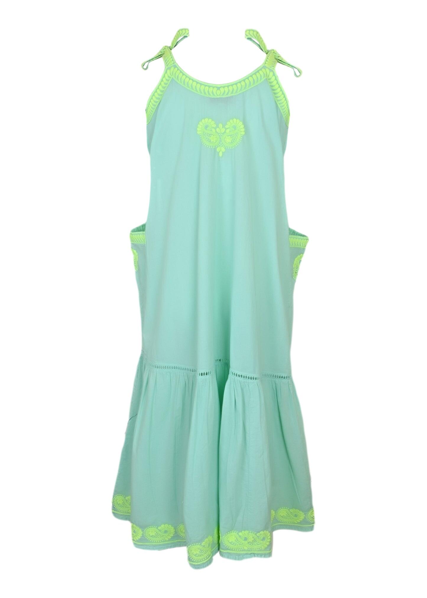 Carol Midi Dress Mint Lime - Midi Dress
