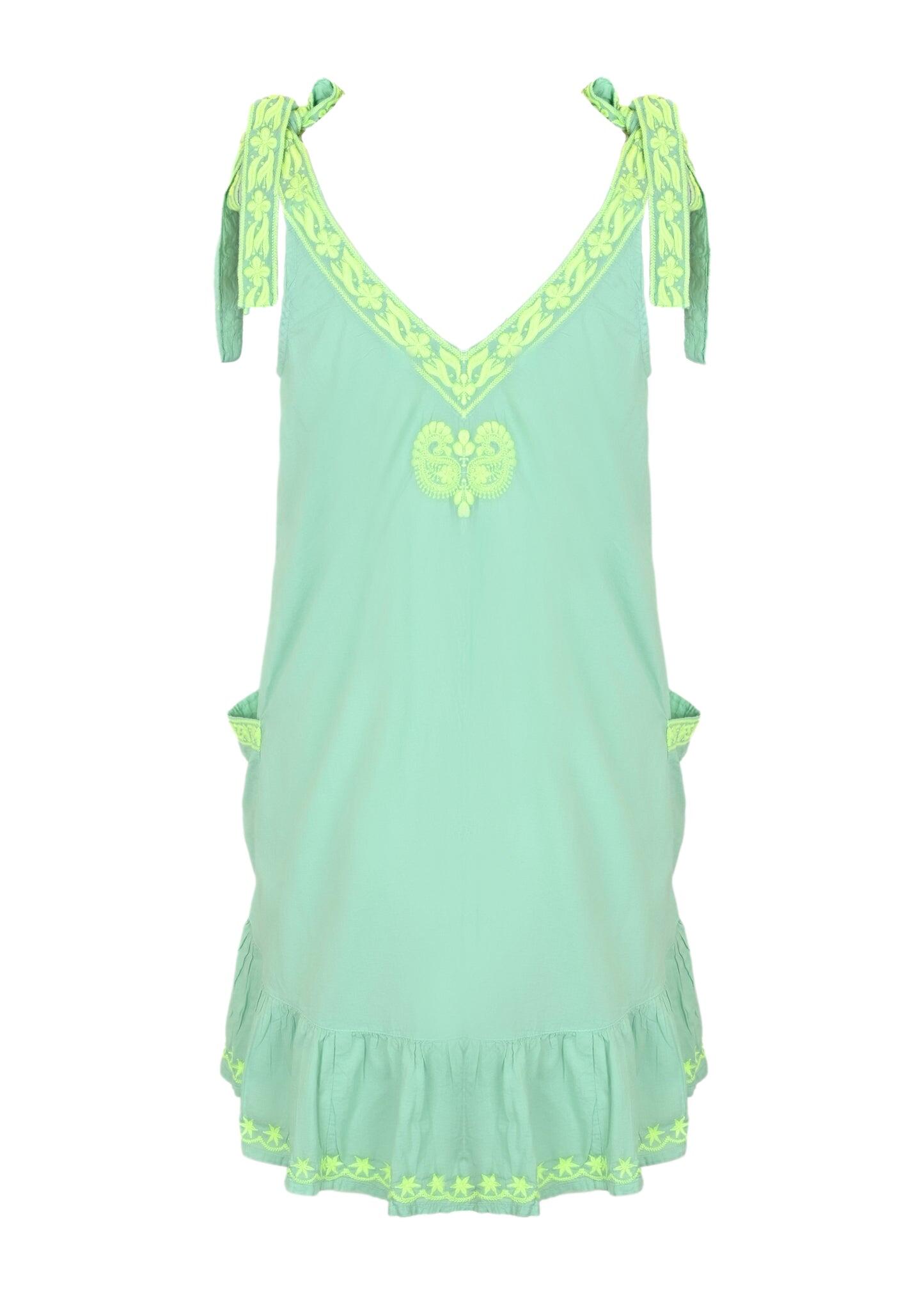 Celeste Mini Dess Mint/Lime - Mini Dress