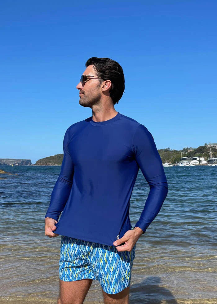 Rash Top Men’s Navy - Rash Vest
