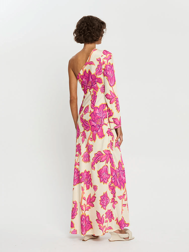 Rhia One Sleeve Maxi Dress - Dress