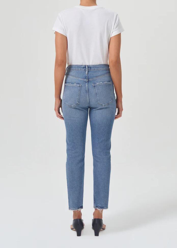 Ladies High Rise Crop Jeans