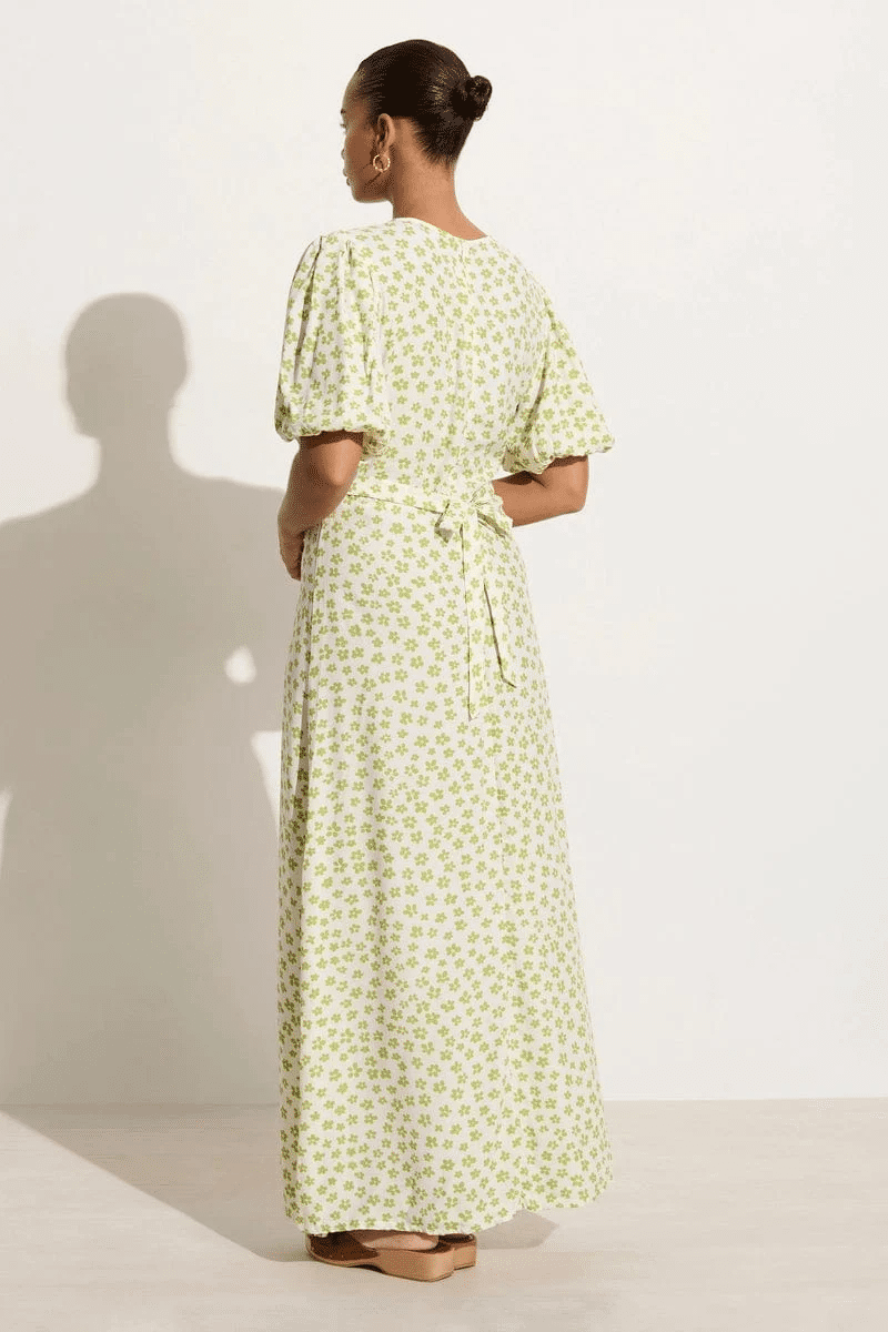 Rubinetti Midi Dress Gita Floral - Green