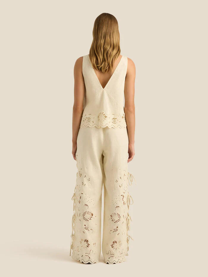 Sadie Pants Serpentine Broderie - Trousers