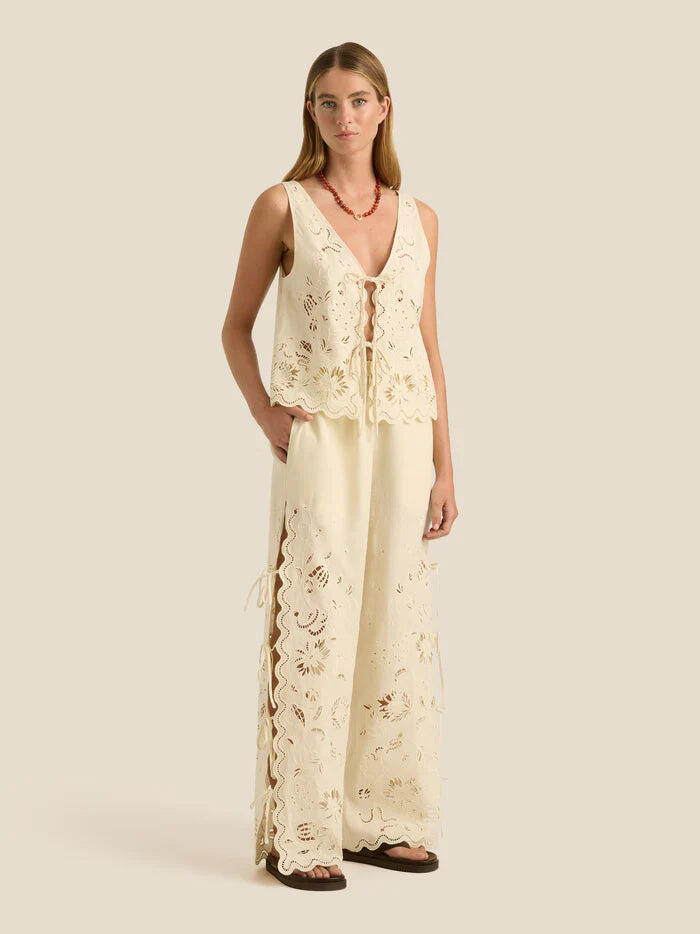 Sadie Pants Serpentine Broderie - Trousers