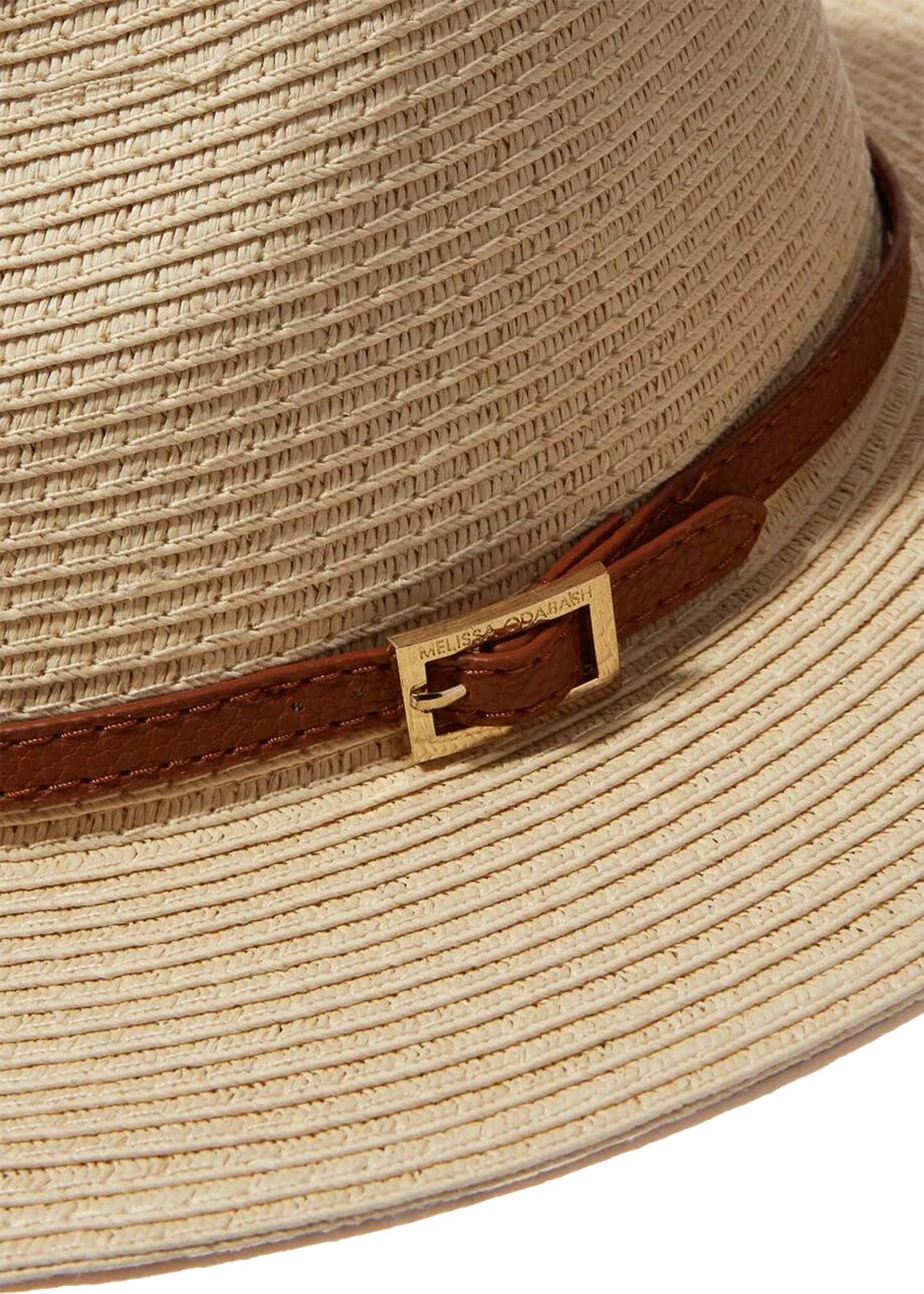 Fedora Hat Cream/Tan Belt - Hat
