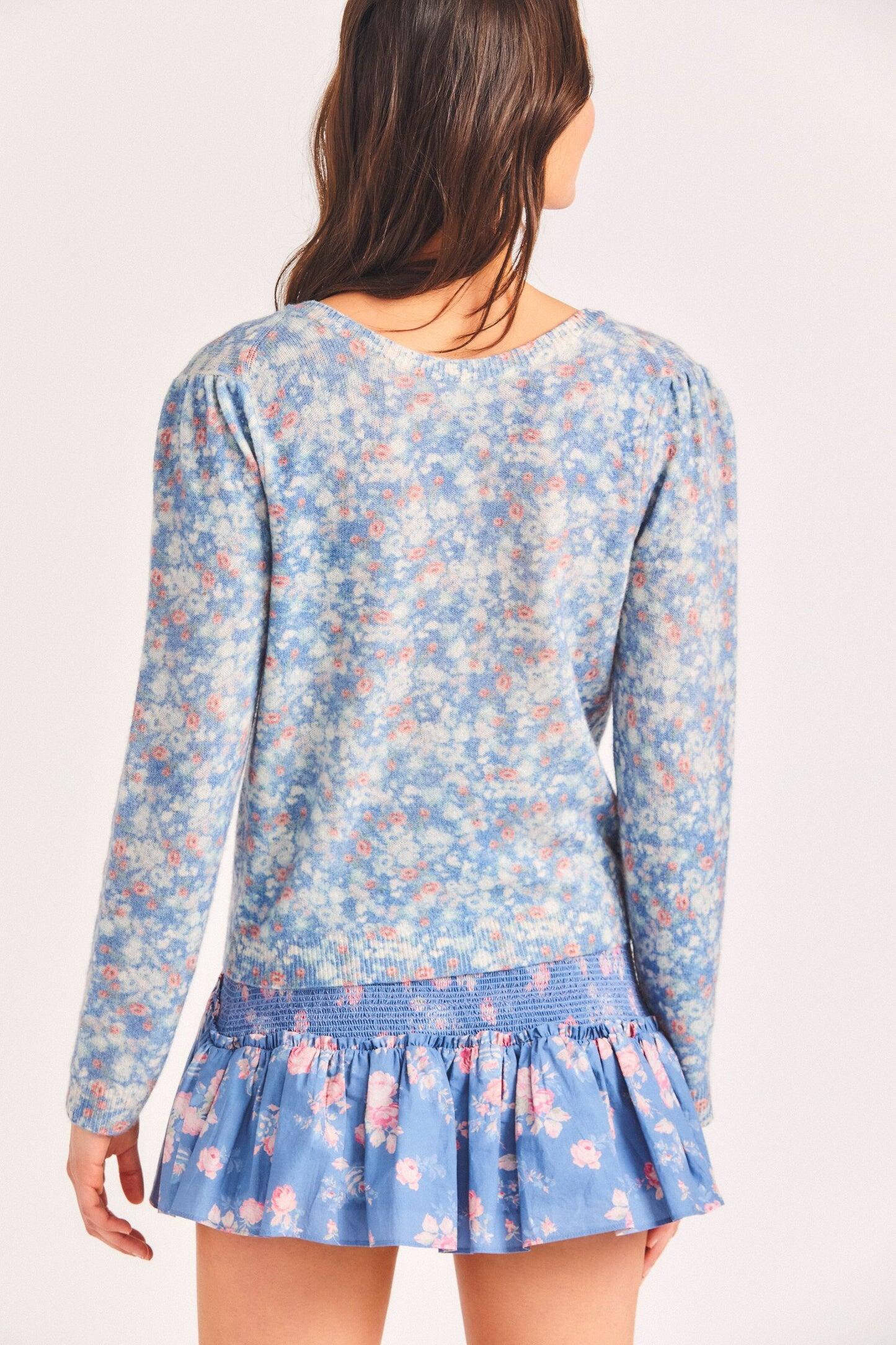 Simona Cardigan Serenity Blue - Cardigan